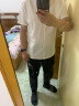 布先生男士短袖T恤夏季短袖时尚衣服白色圆领中式棉麻男装AT2043 白色 XXL/185 实拍图