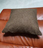 居八佰纯色亚麻沙发抱枕样板房靠垫客厅床头民宿靠枕套现代简约腰枕 咖啡色（加厚素色亚麻） 45*45cm抱枕套(不含芯) 实拍图