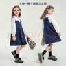 左西女童连衣裙秋装春秋2025新款儿童牛仔裙女孩背带裙子 牛仔色 150 实拍图