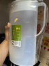 美煮妇塑料冷水壶超大容量家用耐高温泡茶桶量壶奶茶店带刻度商用凉水壶 月光白-升级过滤款 2000ml 实拍图