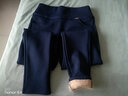 魔之韵弹力紧身小脚打底裤子外穿女士休闲大码胖mm显瘦薄款/加绒裤8181 蓝色【长裤厚羔绒冬款】 加绒 L (110-118斤左右) 实拍图