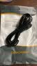 CABLE CREATION一绳电源延长线2插10a新国标3C认证两插10A两孔电源排插连接线电脑电视显示器风扇电瓶插座加长线 【10A转10A】黑色直头款 3米 实拍图