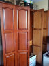 楠枫香樟木大衣柜 三4五6门实木大衣柜组装 经典实木防虫防蛀衣柜  4门（不带顶柜） 实拍图