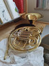 星海（XINGHAI INSTRUMENT）圆号西洋乐器降B调喇叭口可拆卸圆号四按键降B/F双排圆号 XFH-300型号(双排圆号+双号嘴) 实拍图