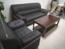 后冠（HOUGUAN）办公沙发会客接待沙发办公室沙发茶几组合商务沙发三人位沙发 西皮单人位 实拍图