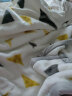 南极人冬天毛毯被子加厚盖毯冬季单床宿舍单人办公室双层拉舍尔铺床毯 白三角 150x200cm约4斤 实拍图