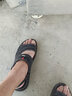 蜻蜓牌夏季皮凉鞋男士真皮休闲凉拖两穿大码防水软底户外穿开车沙滩鞋男 黑色 运动鞋码，脚宽胖选大一码 43 实拍图
