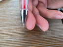 金万年【12支财务笔】 0.25mm红色中性笔全针管财务极细笔水性笔会计水笔细头记账笔批改订正 G-1332-003 实拍图