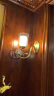 慕庭全铜玉石壁灯美式客厅过道灯简约欧式床头壁灯复古楼梯墙壁灯灯具 1855双头 实拍图