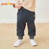 博睿恩（Pureborn）【加绒/加厚】男女宝宝长裤春秋季婴幼儿裤子保暖外出休闲裤百搭 深灰（加绒） 110 实拍图