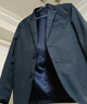 杜宾爵春秋薄款休闲西装男韩版修身单西装上衣轻奢商务青年小西装外套潮 8606蓝色 XL (180) 实拍图