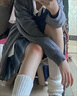 萝美酱jk制服原创纯欲风春秋辣妹性感套装学院风女短裙JK百褶裙收腰显瘦 小白衬衫+银河42cm+结+胸牌 M 【建议95-105斤】 实拍图