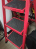 星奇堡 家用梯子工程梯折叠多功能人字梯伸缩室内加厚两用梯子 加厚三步梯-红色 实拍图