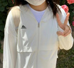 adidas「冰淇淋防晒衣」凉感UPF 50+轻薄防晒服女阿迪达斯轻运动   白色/香草冰(推荐选大一码)   XS 实拍图