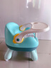 蒂乐儿童凳子婴儿叫叫椅家用小板凳宝宝吃饭餐椅靠背座椅矮椅子餐桌椅 尼维亚紫 PU垫+餐盘+轮子 实拍图