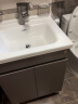 顾家家居（KUKA）浴室柜陶瓷一体盆落地式洗脸手盆柜组合卫生间洗漱台G-06204 60cm|咖灰色|普通镜柜|颜色升级 实拍图