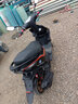杰帆（JF）踏板摩托车125cc鬼火一代摩托车外卖踏板车燃油车助力车可上牌  黑色 豪华款 实拍图