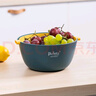 plazotta seit 1893德国  加厚双层洗菜篮厨房洗菜盆 沥水篮 创意客厅果盆 水果篮 大号蓝黄特卖（抗菌）1个5000ml 实拍图