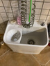 关牧（GuanMu）陶瓷拖把池家用阳台卫生间地排拖布池墩布池侧排带沥水脱水篮台控自动下水器 49厘米【加大带沥水漏斗台控】 台控不带龙头 实拍图