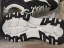 斯凯奇（Skechers）女鞋秋冬2025新款经典熊猫鞋轻便运动鞋休闲鞋厚底增高老爹鞋女 黑色/白色-BKW/女 36.5 实拍图