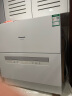 松下（Panasonic）洗碗机台式 家用台上独立热风烘干自动智能刷碗机 80℃高温除菌 小体积大容量 5套一体易安装 二代粉色NP-UW5PH1D 实拍图