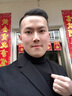 与狼共舞【100%纯羊毛】高领毛衣男2024秋冬新款纯色针织衫男装毛衫2365 黑色001 175/92A/L 实拍图