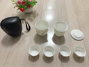 唐舍中国风羊脂玉瓷户外旅行茶具套装快客杯一壶四杯白瓷便携旅游家用 锦绣祥云-丹凤朝阳 实拍图