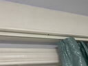 棉古手工加厚静音窗帘轨道纳米条滑轮窗帘杆直轨滑轨导轨滑道客厅单双轨 加厚静音直轨-单轨-顶装-金属轮 1.5米 实拍图