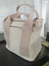 卡特骆（KATELUO）日韩千层帆布包多分隔手提袋女新款上班妈咪外出手拎包托特包 卡其色小号 实拍图