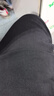 BORURZ 春夏季九分裤男宽松休闲大码运动加肥加大胖子冰丝超薄长裤子 黑色(薄款/冰丝) 5XL适合(230-250)斤 实拍图