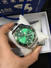 马克华菲（MARK FAIRWHALE）手表男士时尚商务缘水鬼男表潜水计时自动石英表瑞士品质潮流腕表 深海追光者（黑面） 实拍图