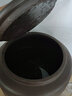 茗泥堂（MINGNITANG） 宜兴原矿紫砂水缸储水罐带水龙头/抽水上水器陶瓷净水缸家用水缸 10升牡丹水缸 两用款+红色圆底座 实拍图