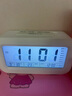 闹钟学生用儿童桌面小时钟电子闹铃男孩女孩专用起床神器强力叫醒 白色【智能电池款】LED大屏显示 实拍图