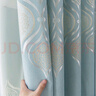 馨菲羽加厚简约现代遮光轻奢大气窗帘布落地窗客厅卧室北欧隔热网红新款成品 浅蓝色 一米价格(打孔免费加工)需要几米拍几米 实拍图