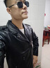 NASA官网联名夹克男机车皮衣男春秋男士潮流韩版修身大码棒球服工装秋冬季加绒加厚休闲秋冬皮夹克外套 黑色 XL【推荐体重125-140斤】 实拍图