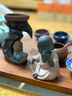 祥业紫砂茶宠茶玩摆件家居茶台茶具配件功夫小和尚精品彩砂陶茶道茶玩 闻 实拍图