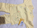 承承鹿婴儿宝宝纯棉套装秋衣秋裤无骨分体内衣0-12个月贴身衣服 小熊黄色 59码 (建议7-12斤宝宝穿) 实拍图