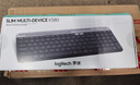 罗技（Logitech）K580无线蓝牙键盘带手机支架可跨屏切换静音按键无限薄膜键盘笔记本电脑手机ipad平板键鼠套装 K580 键盘星空灰 实拍图
