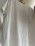 伊芙丽（eifini）伊芙丽春日手绘花朵插画印花设计字母T恤女2024春夏新款短袖上衣 本白色 XL 130-145斤 晒单实拍图