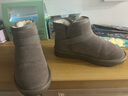 ZHR冬季雪地靴女短筒网红平底短靴女百搭靴子不易滑加绒加厚保暖棉鞋 卡其色 36 实拍图
