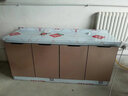 维斯盛 简易厨房橱柜餐边柜橱柜租房用不锈钢橱柜厨房柜子灶 150三门+单盆+水龙头 星光金 实拍图