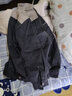 装耐春秋长袖工作服套装男女劳保服套装汽修装修物业家政工程服车间服 长袖上灰下蓝 L 170 上衣 实拍图