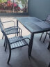 梵派（FAPOLITE）户外桌椅庭院休闲塑木咖啡桌椅室外花园防水防腐耐晒铝合金桌椅 巴克椅6椅+120*80长桌 实拍图