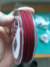 灵久久 无弹力文玩芊绵编织线佛珠线金刚手串线星月菩提串珠线五彩绳子 铁红色 1.5MM 实拍图