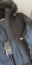 雅鹿雅鹿羽绒服男中长款大毛领保暖加厚男士冬装新款百搭休闲时尚外套 蓝色 3XL 190 实拍图