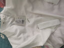 欧贝汐白色雪纺衬衫女半袖夏季新款感小众职业衬衣锁骨v领五分袖上衣潮 白色 L 实拍图