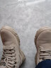 回力 Warrior 棉靴男士冬季保暖高帮休闲鞋 户外耐磨马丁靴防撞工装皮鞋 WPM(WZ)-0052 卡其 39 实拍图