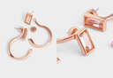CHARLES&KEITH女士棱镜半宝石时尚长款耳环CK5-42120322 Rose Gold玫瑰金色 1个 (对) 晒单实拍图