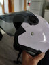 AD电动车头盔新国标认证男女士四季通用电瓶车安全帽女款冬季保暖轻便骑行半盔冬天冬盔助力车防护帽 新国标单镜【湖蓝】透明 均码 实拍图