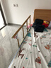 可折叠婴儿防摔掉床护栏老人儿童通用宿舍围栏1.8米2米大床边挡板 黄木纹色全金属4档40高 2个底座安装板 一对护栏 实拍图